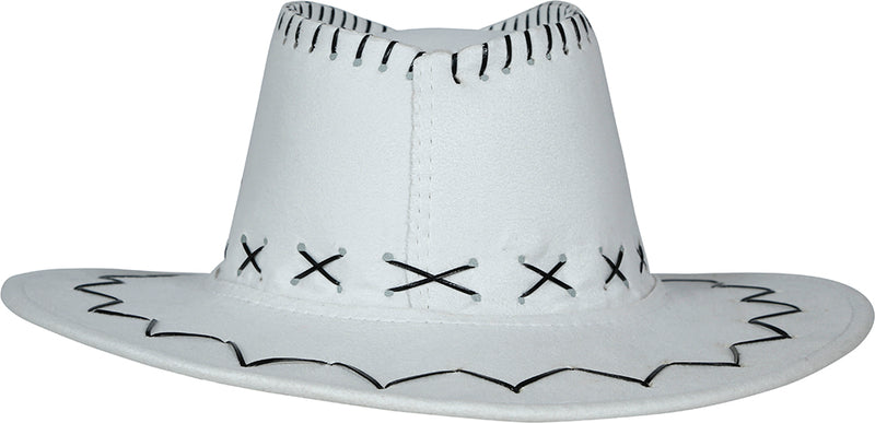 FAUX LEATHER COWBOY HAT