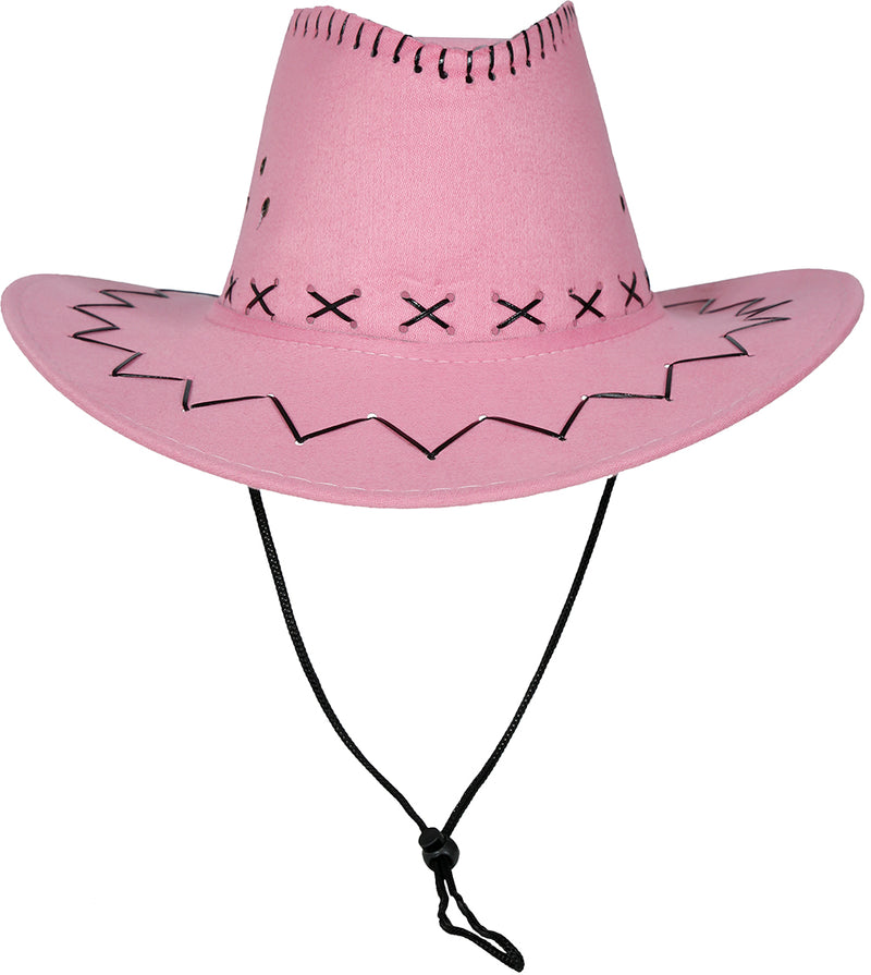 FAUX LEATHER COWBOY HAT