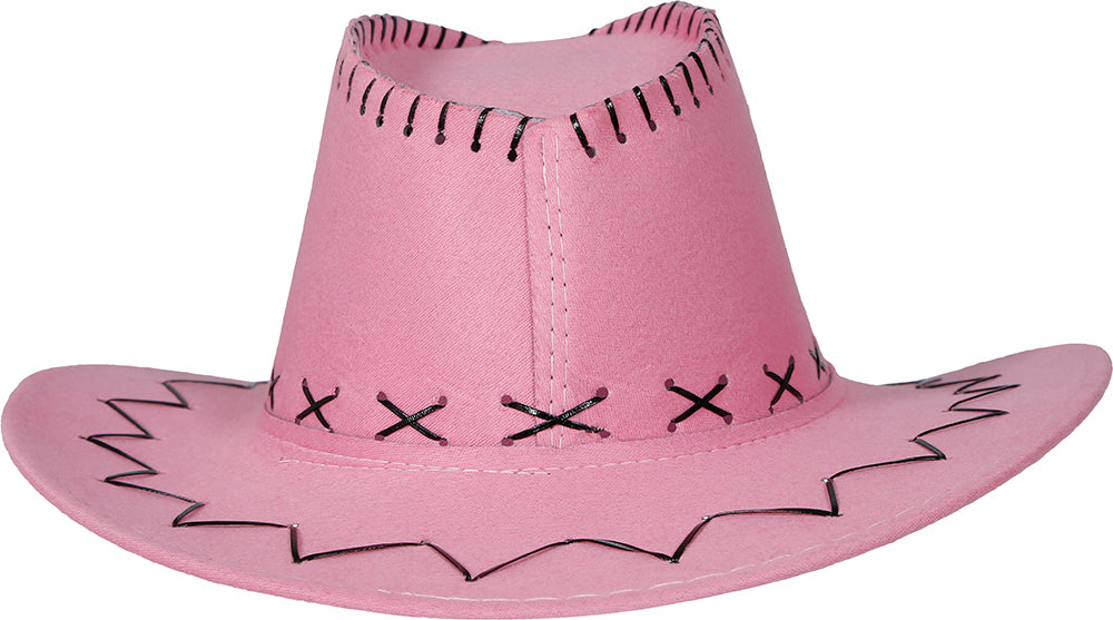 FAUX LEATHER COWBOY HAT