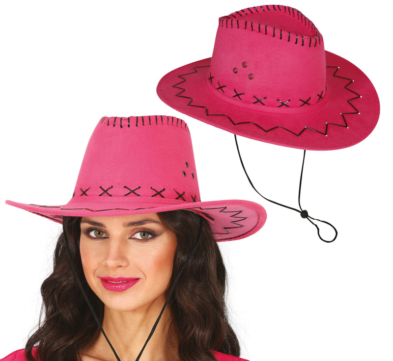 FAUX LEATHER COWBOY HAT