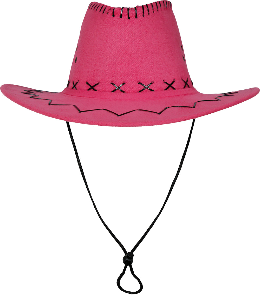 FAUX LEATHER COWBOY HAT