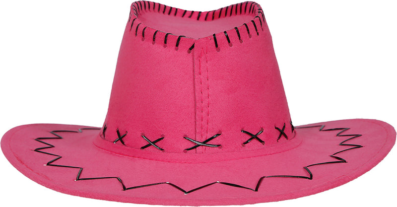 FAUX LEATHER COWBOY HAT