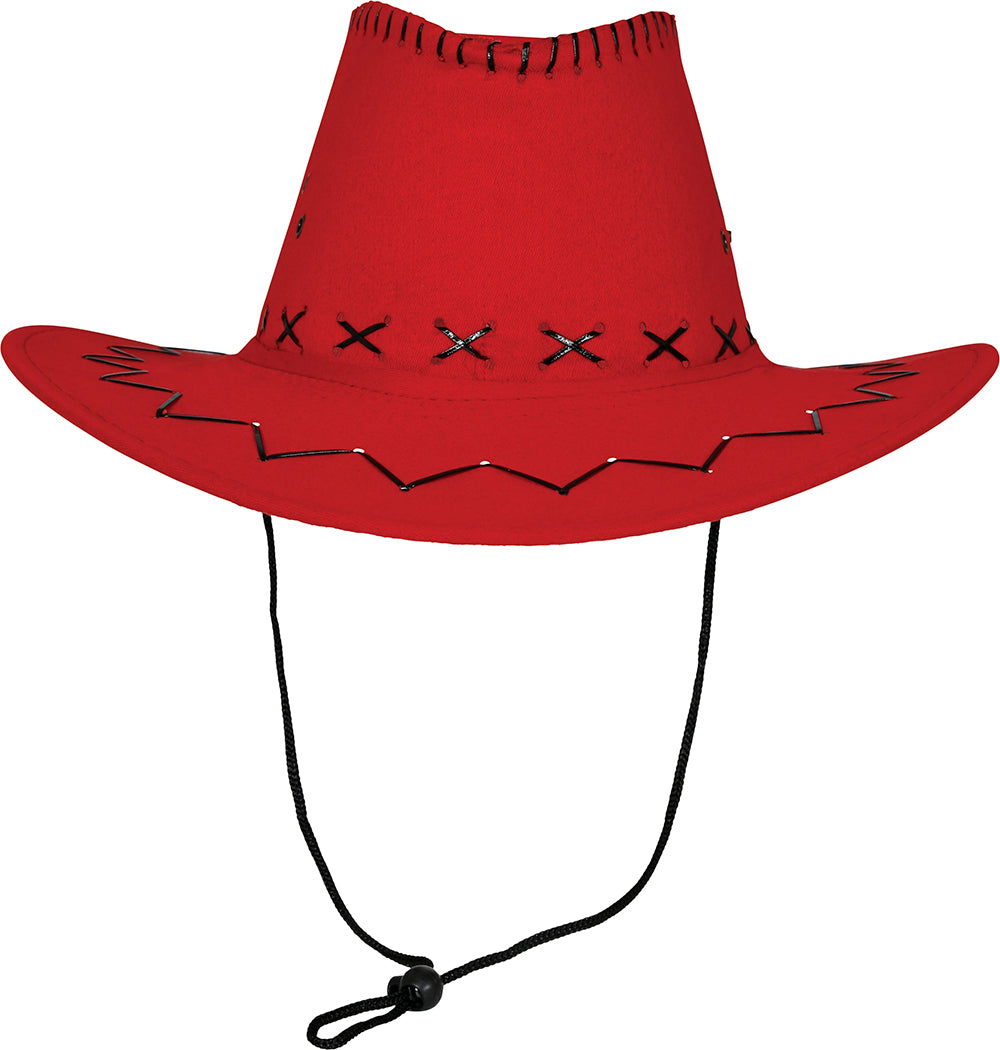 FAUX LEATHER COWBOY HAT