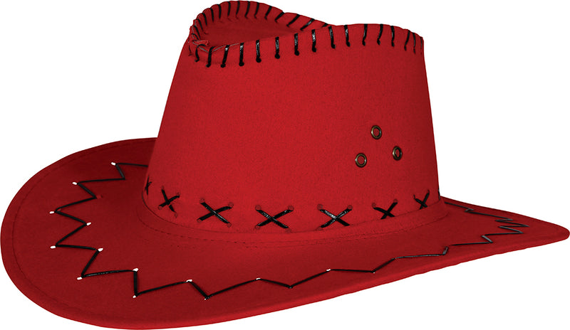 FAUX LEATHER COWBOY HAT