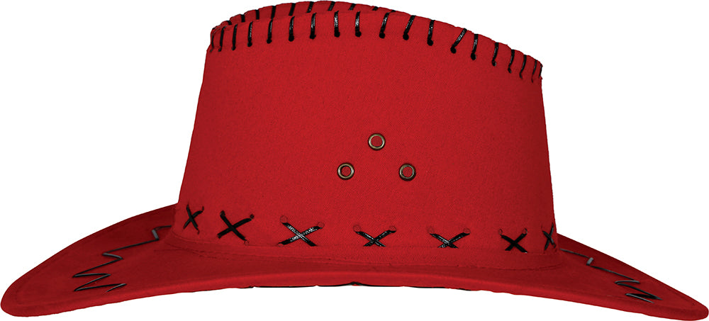 FAUX LEATHER COWBOY HAT