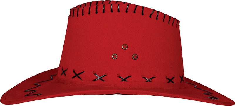 FAUX LEATHER COWBOY HAT