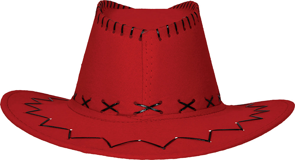 FAUX LEATHER COWBOY HAT
