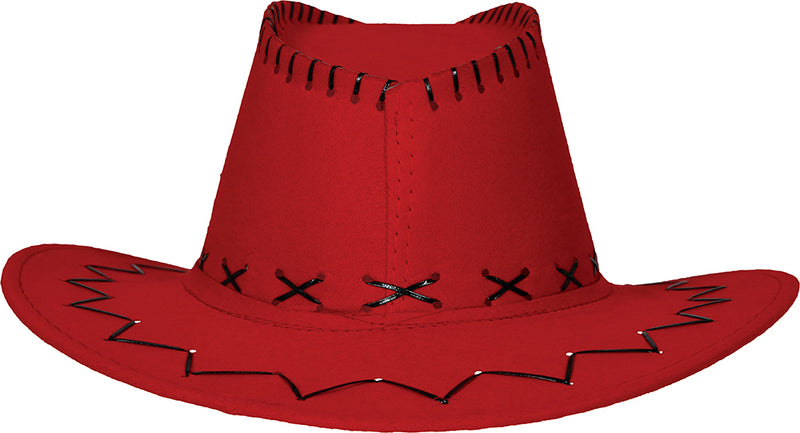 FAUX LEATHER COWBOY HAT