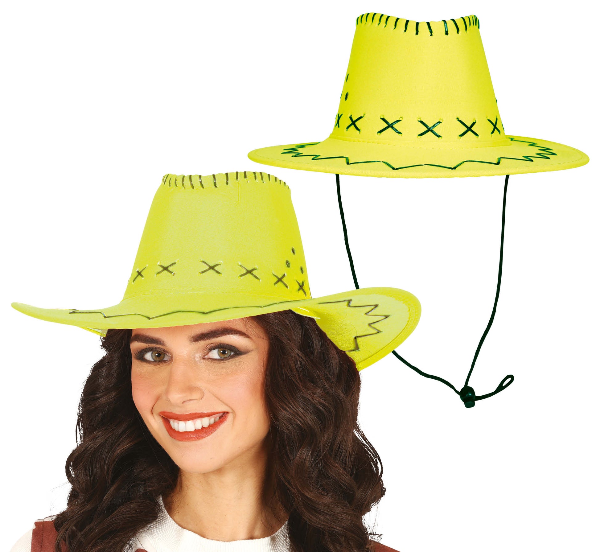 FAUX LEATHER COWBOY HAT