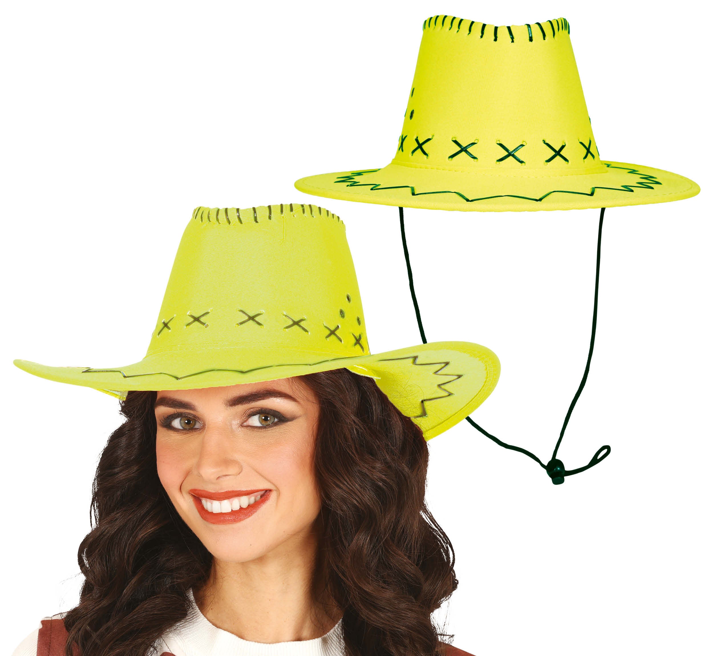 FAUX LEATHER COWBOY HAT
