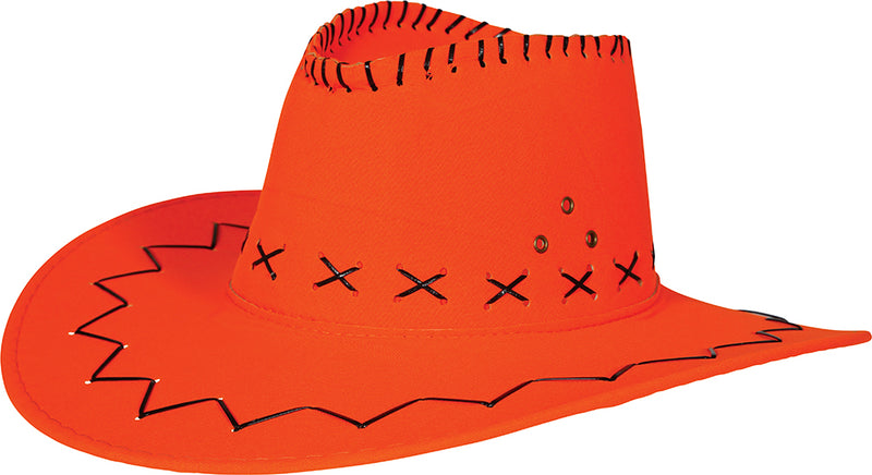 FAUX LEATHER COWBOY HAT