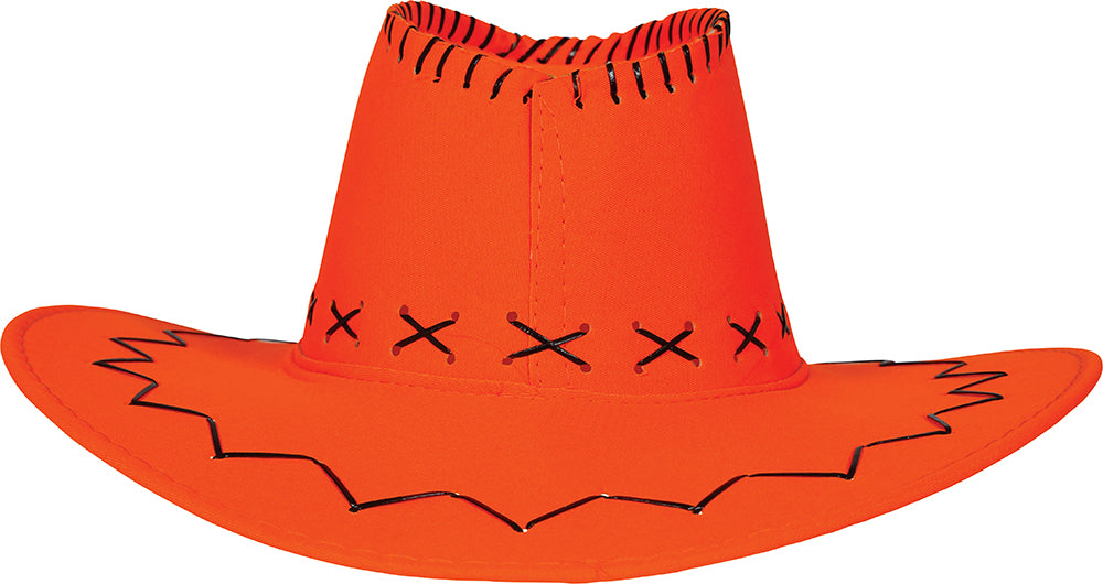 FAUX LEATHER COWBOY HAT