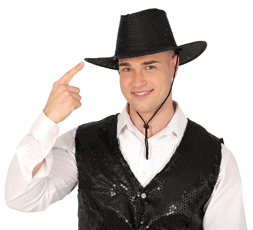 SEQUINED COWBOY HAT