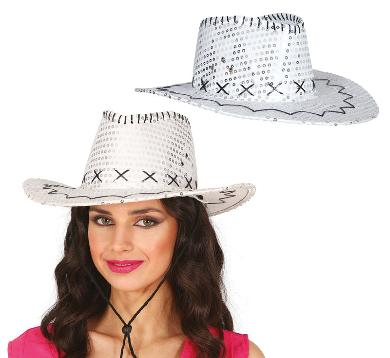 SEQUINED COWBOY HAT