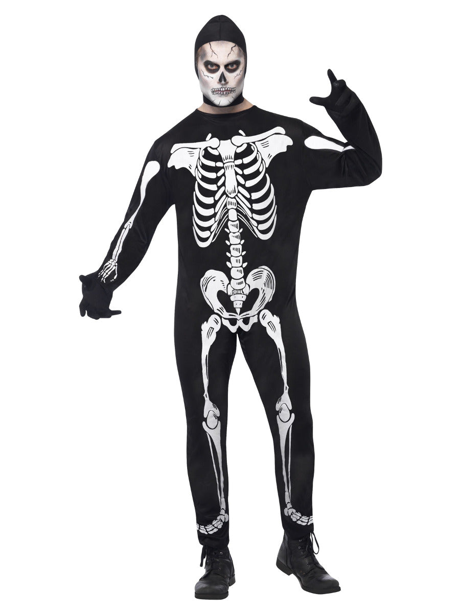 Skeleton Costume, Black - 3