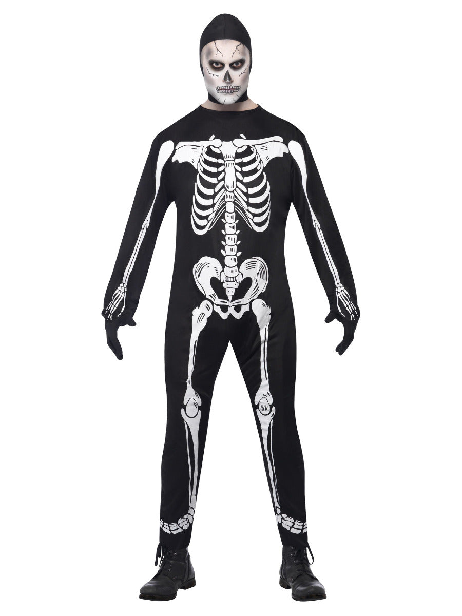 Skeleton Costume, Black - 1