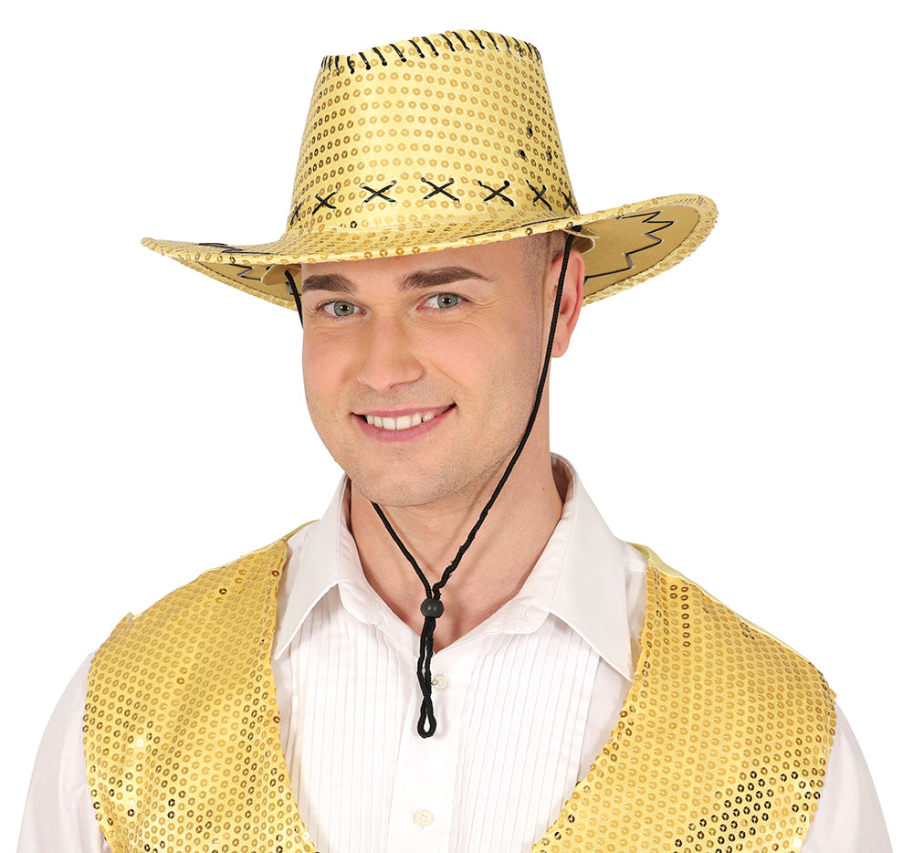 SEQUINED COWBOY HAT