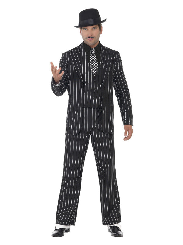 Vintage Gangster Boss Costume, Black - 2
