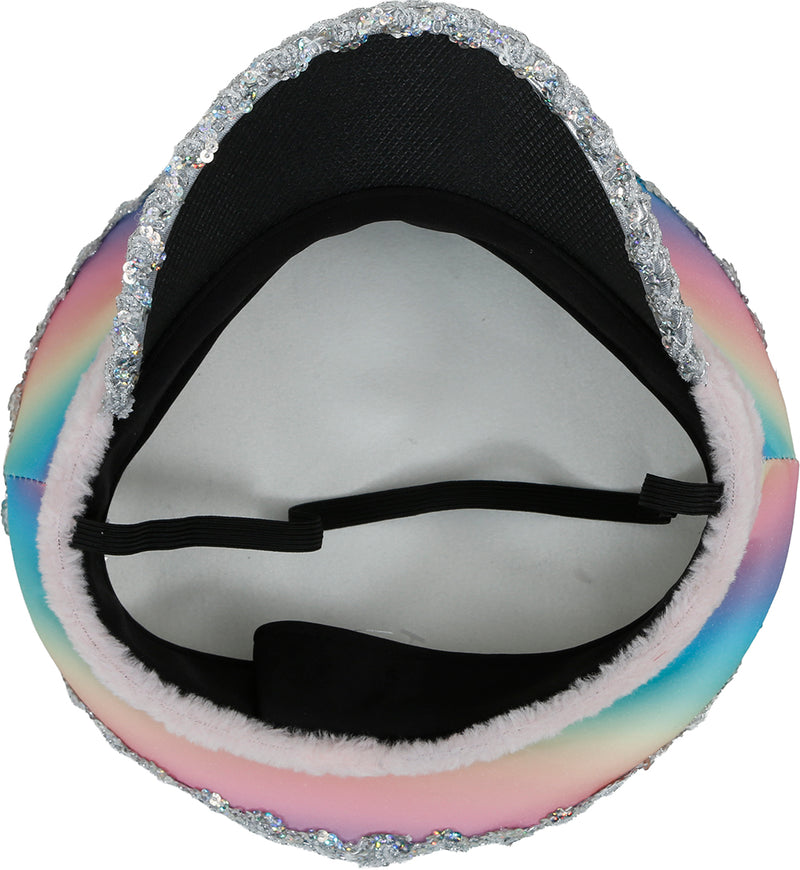POLICE MULTICOLOR HAT WITH PINK RIBBON, ADULT