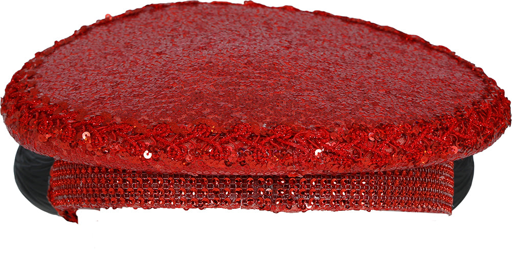POLICE RED HAT WITH HORNS, ADULT