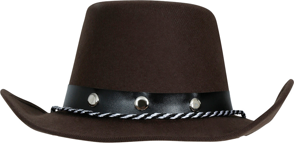 BROWN FELT COWBOY HAT CHILD