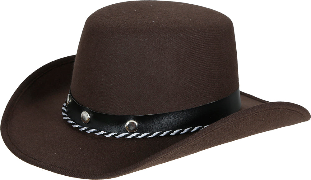 BROWN FELT COWBOY HAT CHILD