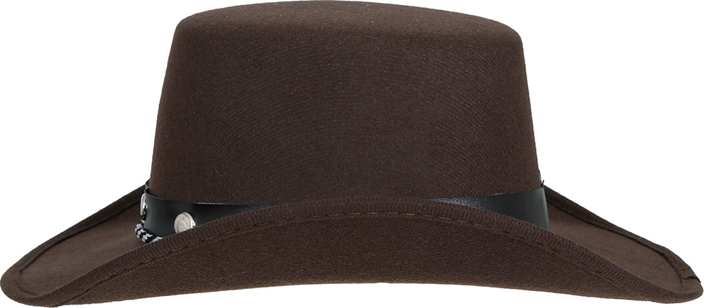 BROWN FELT COWBOY HAT CHILD