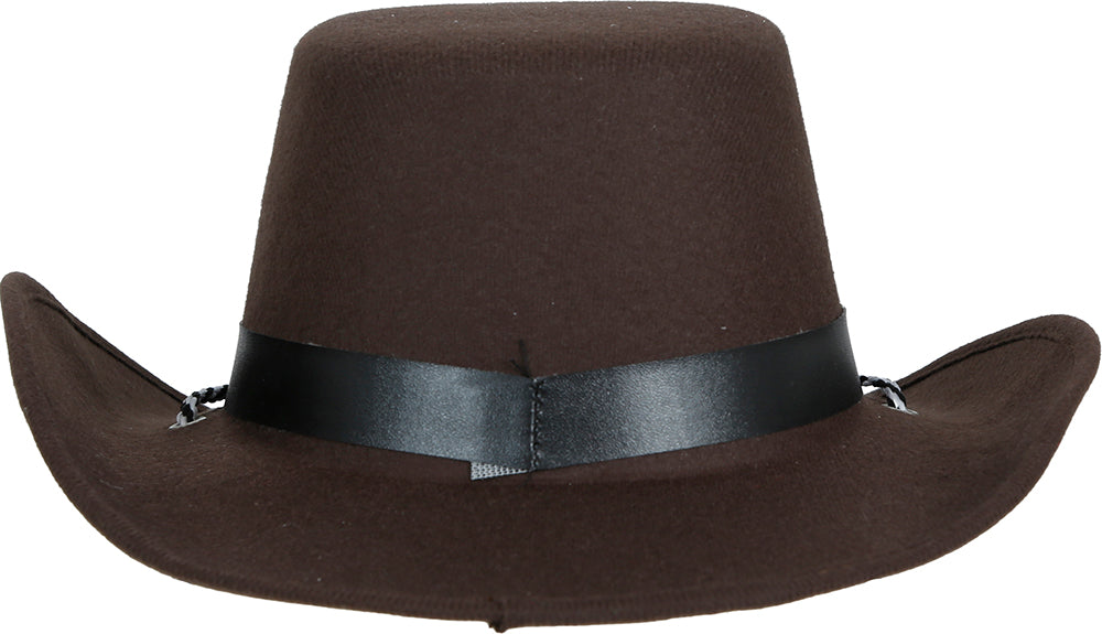 BROWN FELT COWBOY HAT CHILD