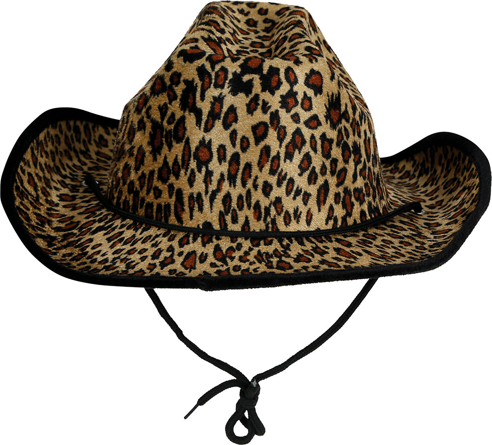 LEOPARD COWBOY HAT, ADULT