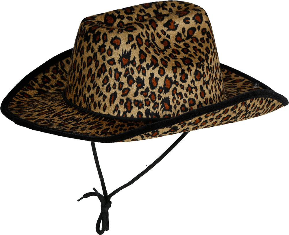 LEOPARD COWBOY HAT, ADULT