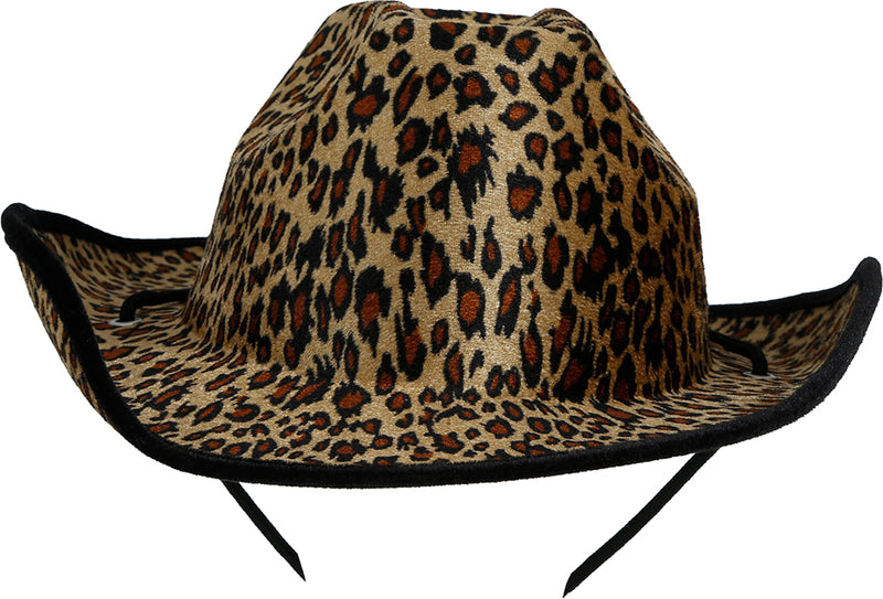 LEOPARD COWBOY HAT, ADULT