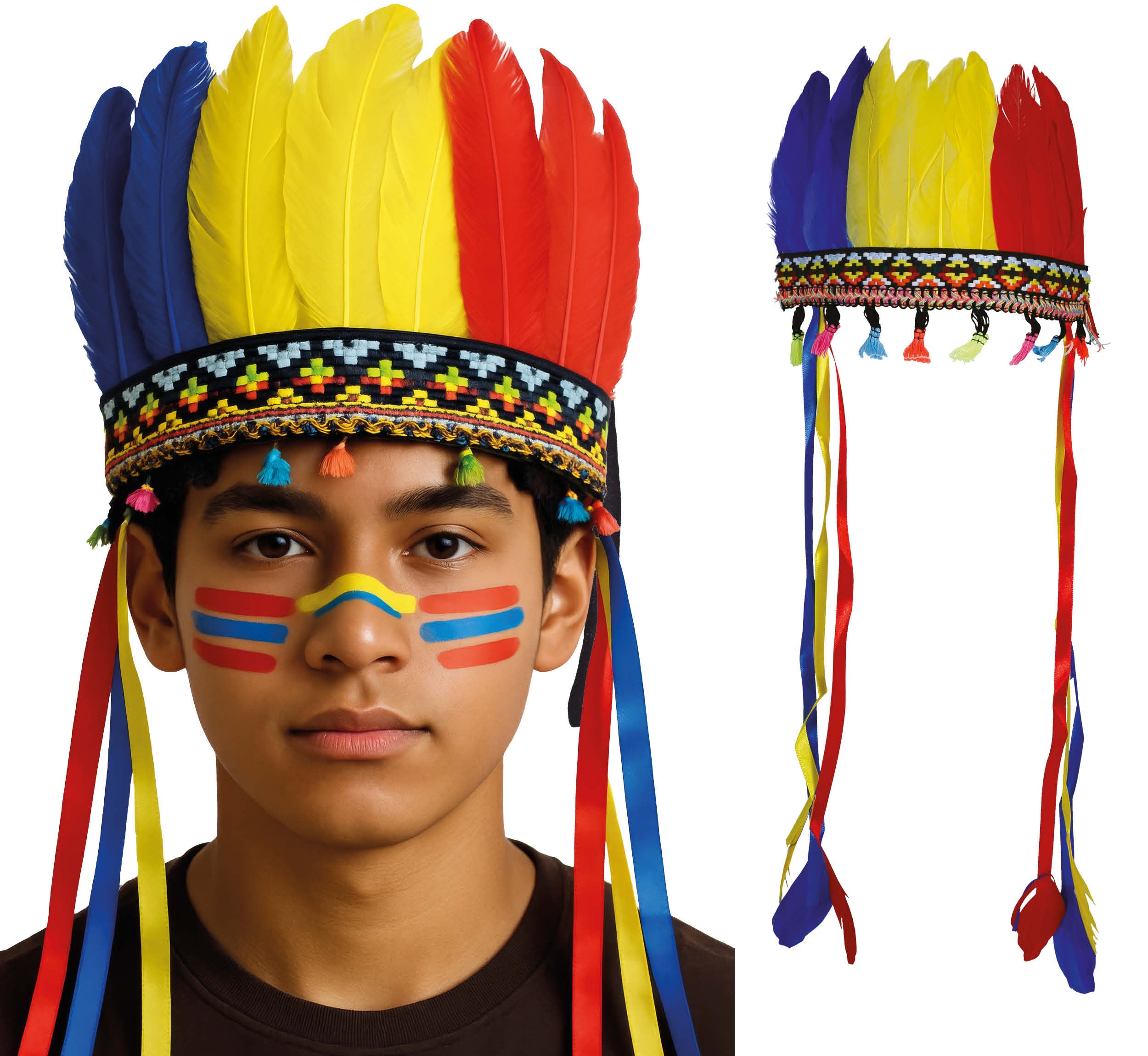 MULTICOLOR FEATHER PLUME