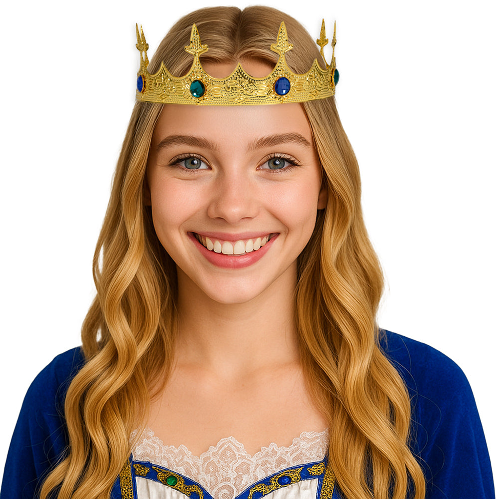 MEDIEVAL METALLIC CROWN, ADULT