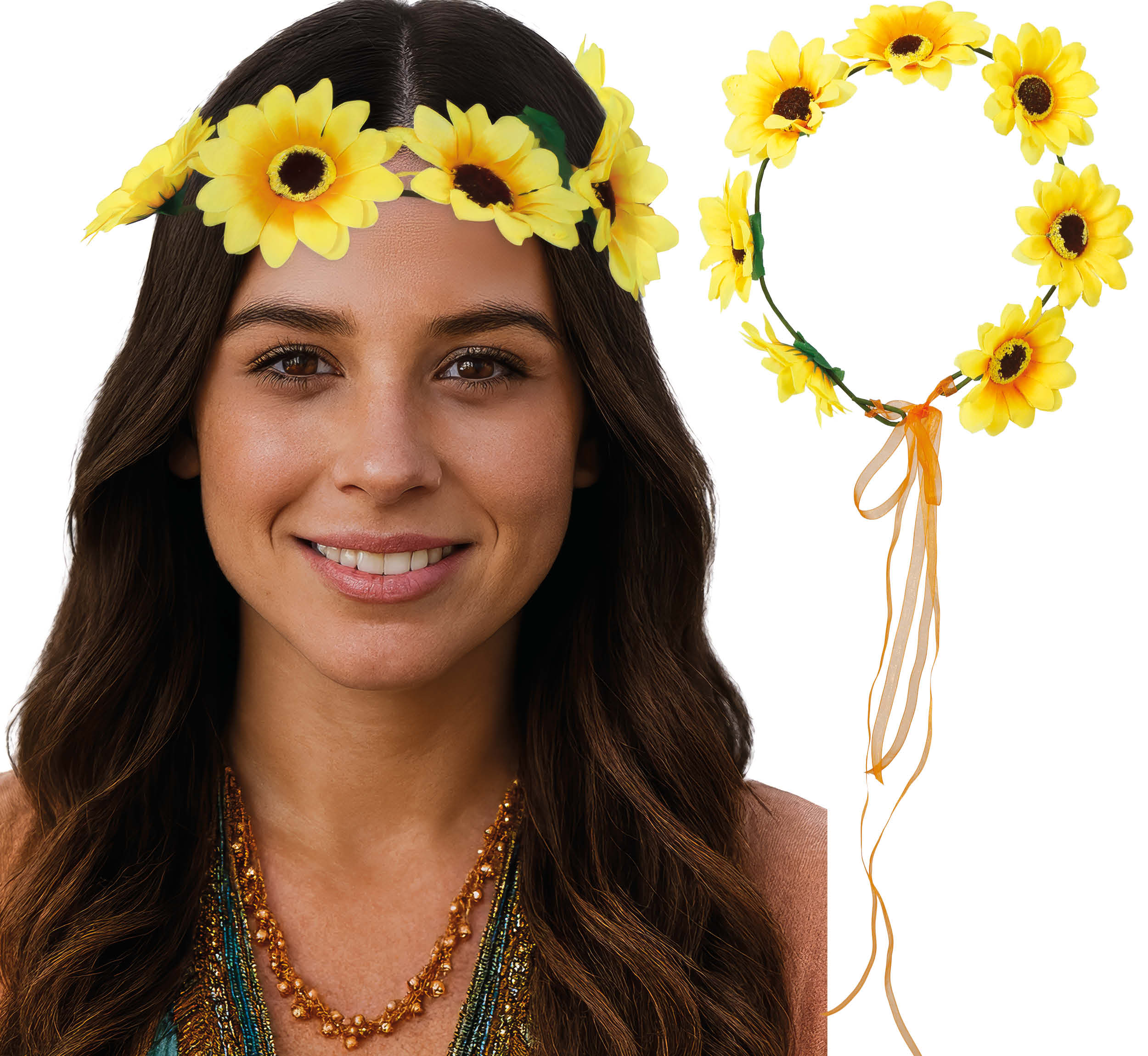YELLOW DAISY CROWN