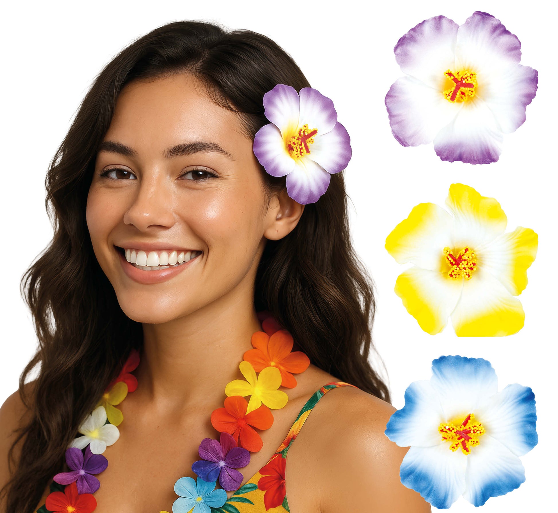 BLISTER 3 HQ HAWAIIAN FLOWERS