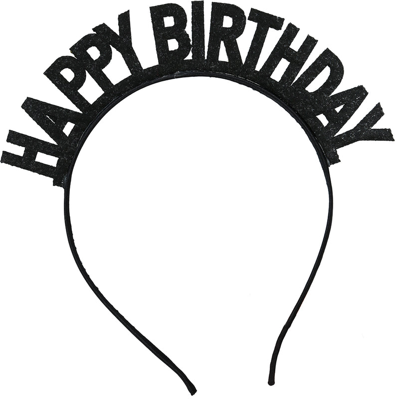 HAPPY BIRTHDAY SILVER HEADBAND