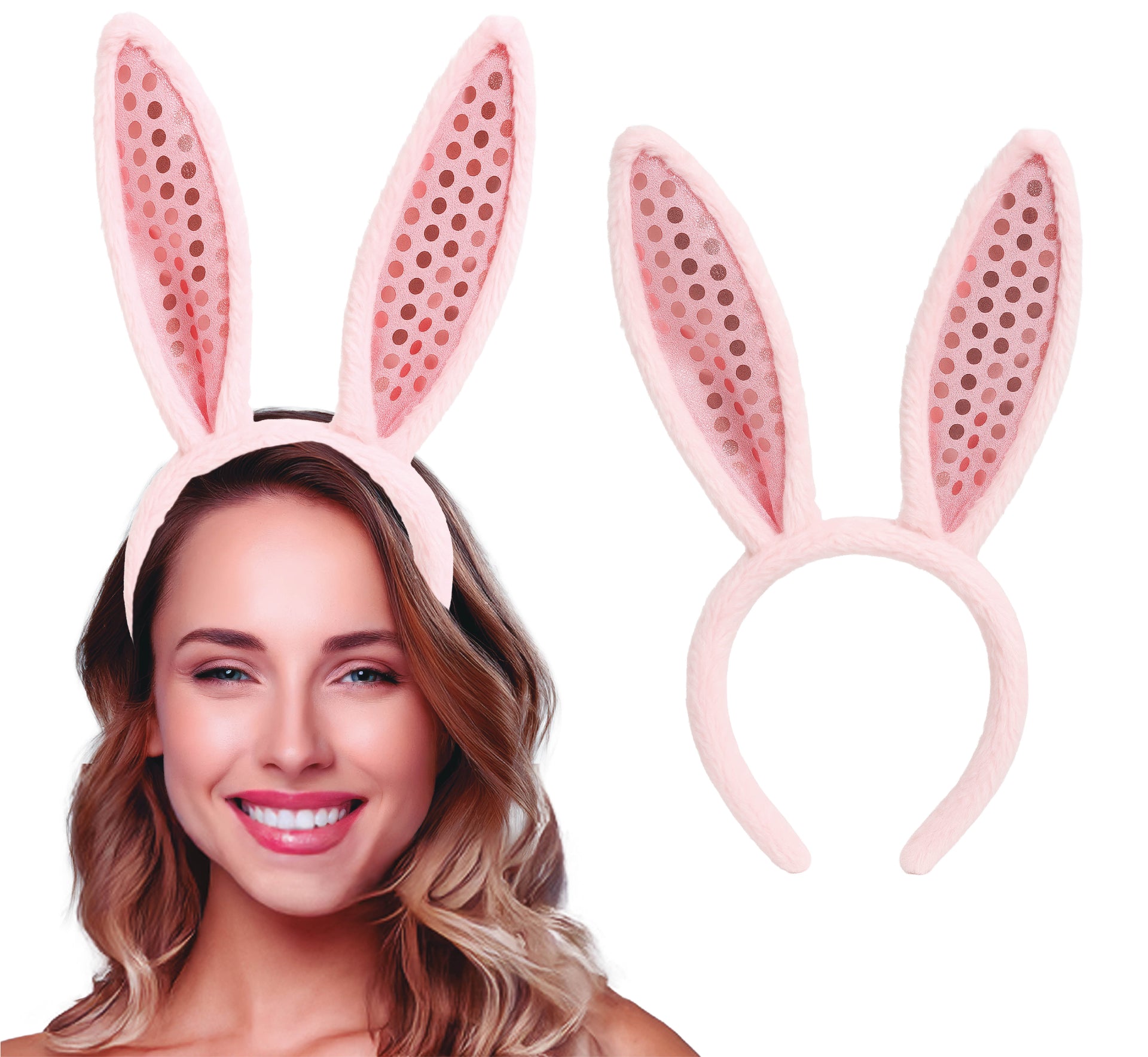 PINK BUNNY HEADBAND
