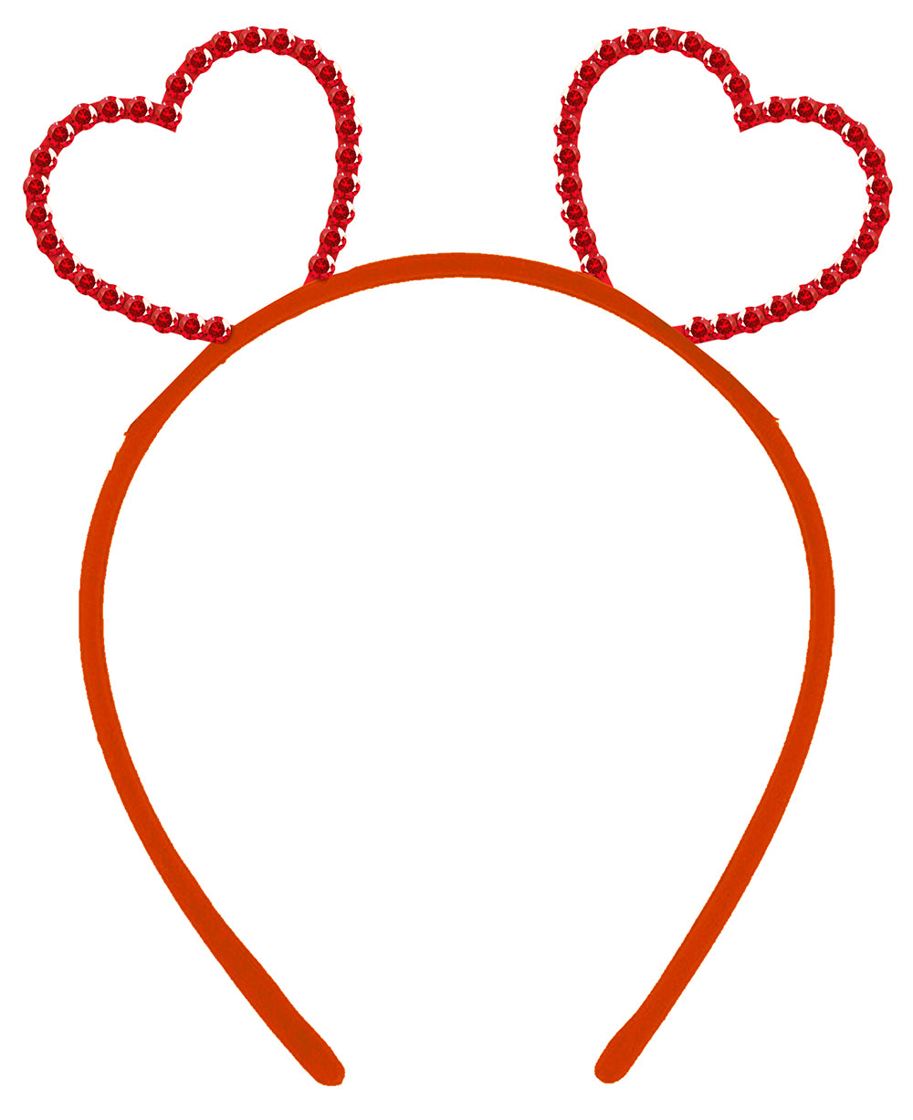 METALLIC HEARTS HEADBAND