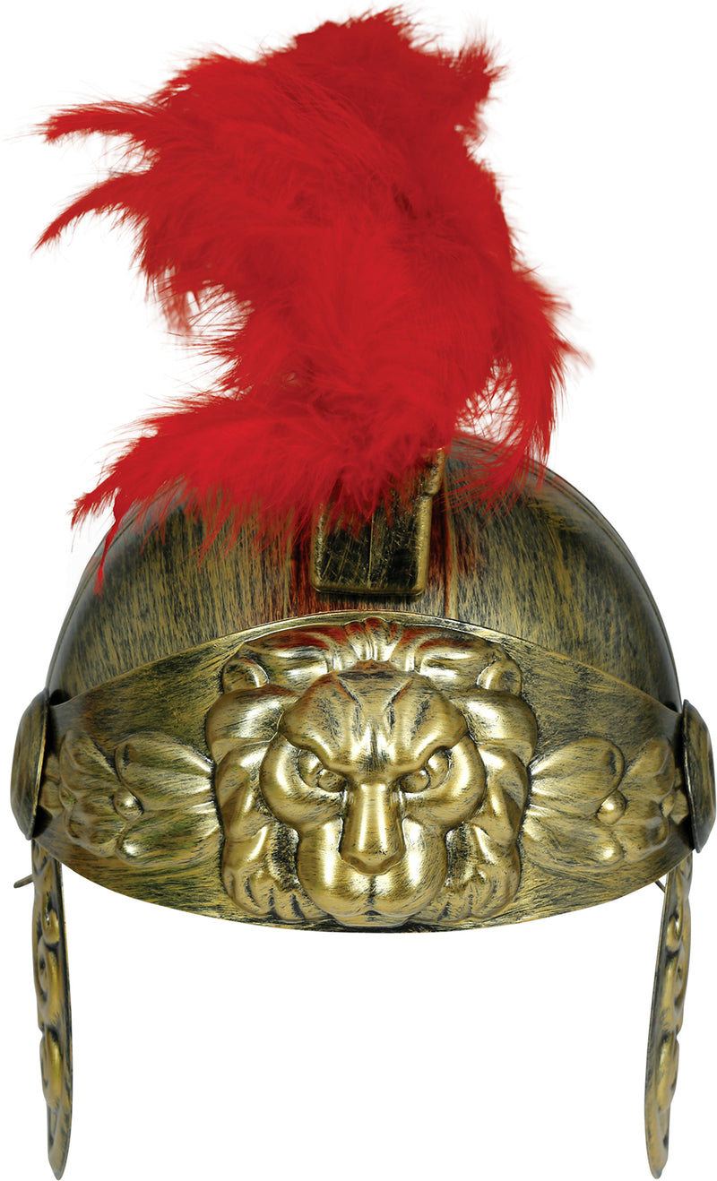 GOLDEN ROMAN HELMET, ADULT