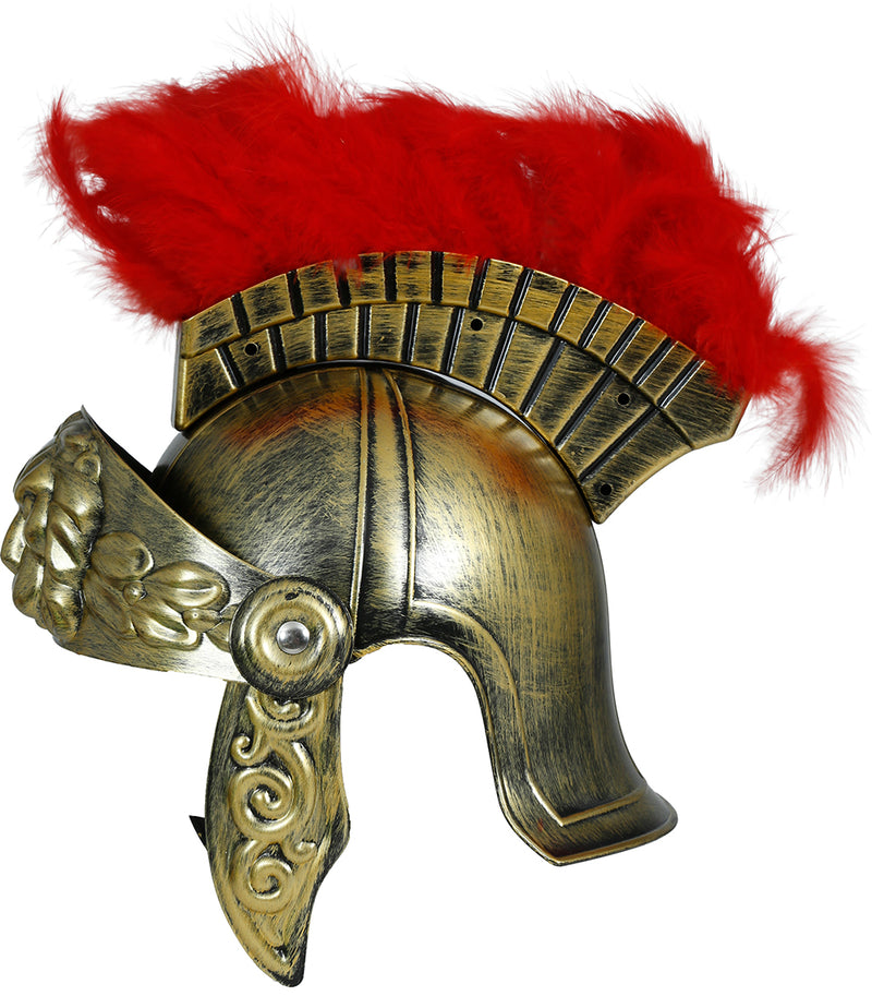 GOLDEN ROMAN HELMET, ADULT