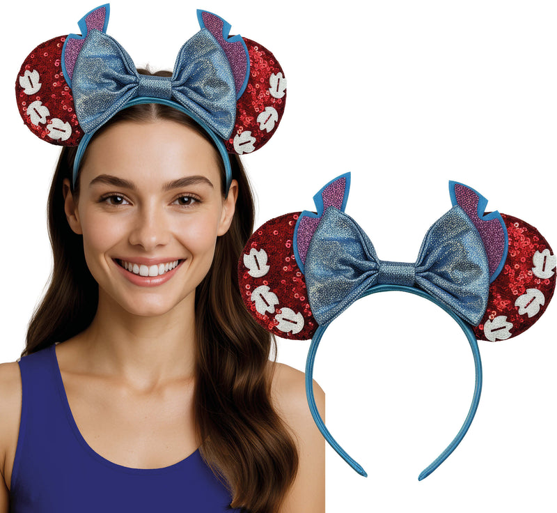 BLUE HEADBAND WITH EARS