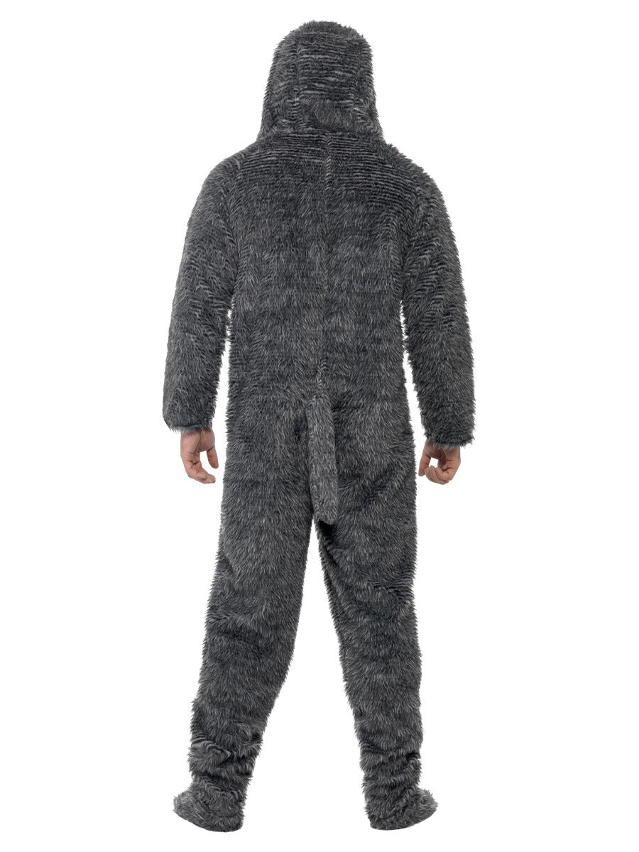 Fluffy Dog Costume, Grey - 3