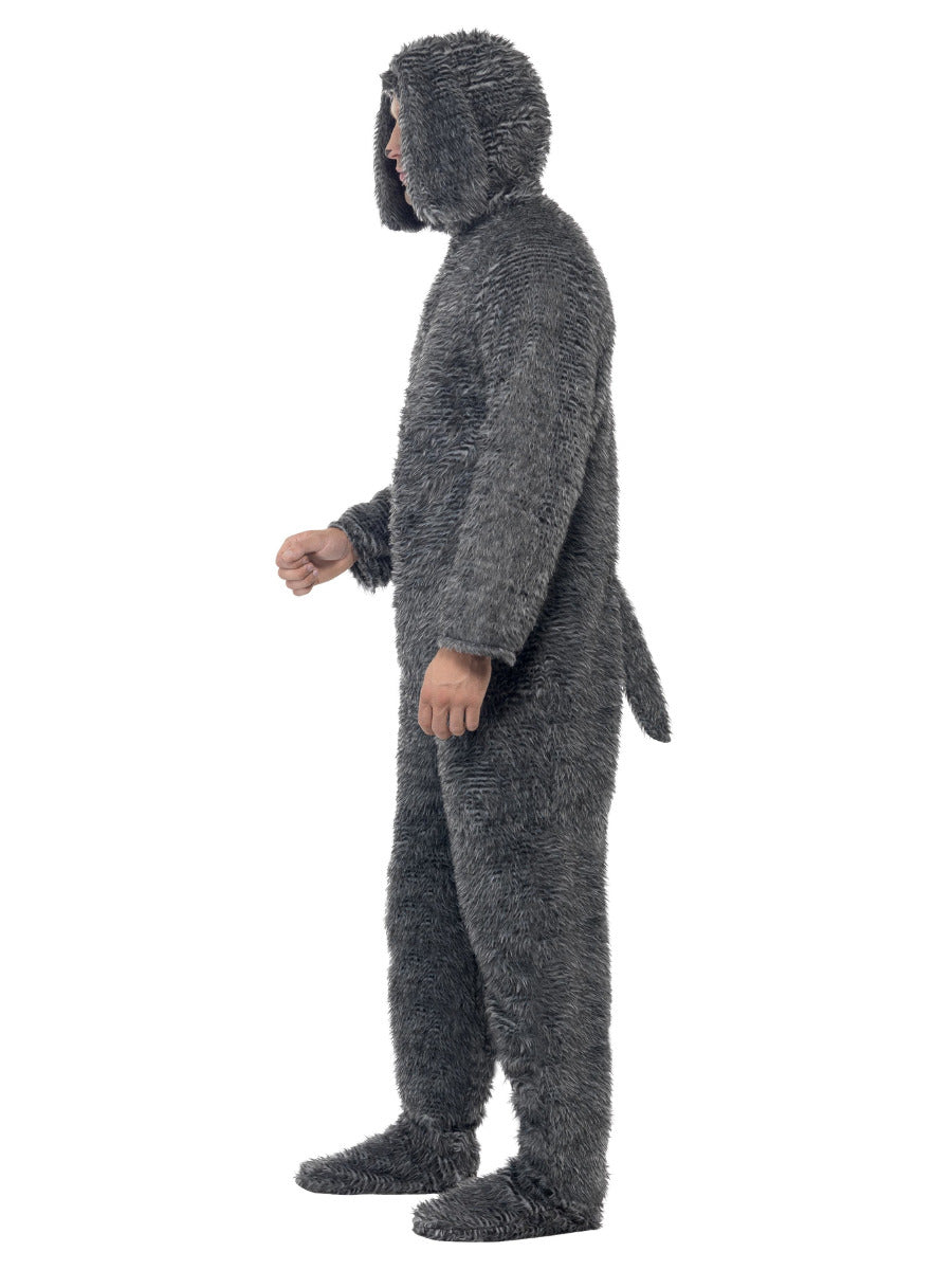 Fluffy Dog Costume, Grey - 4
