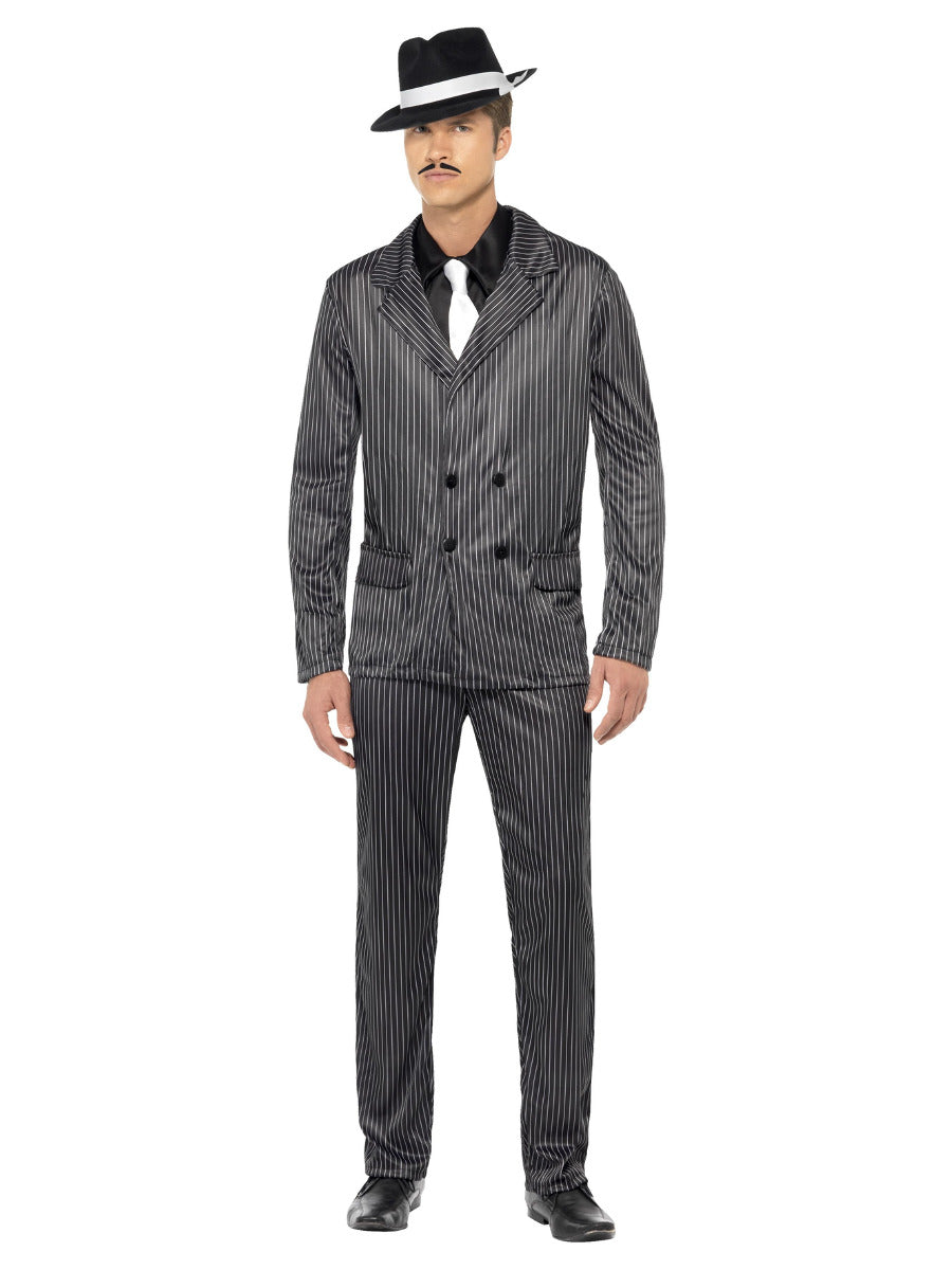 Gangster Costume, Black - 1