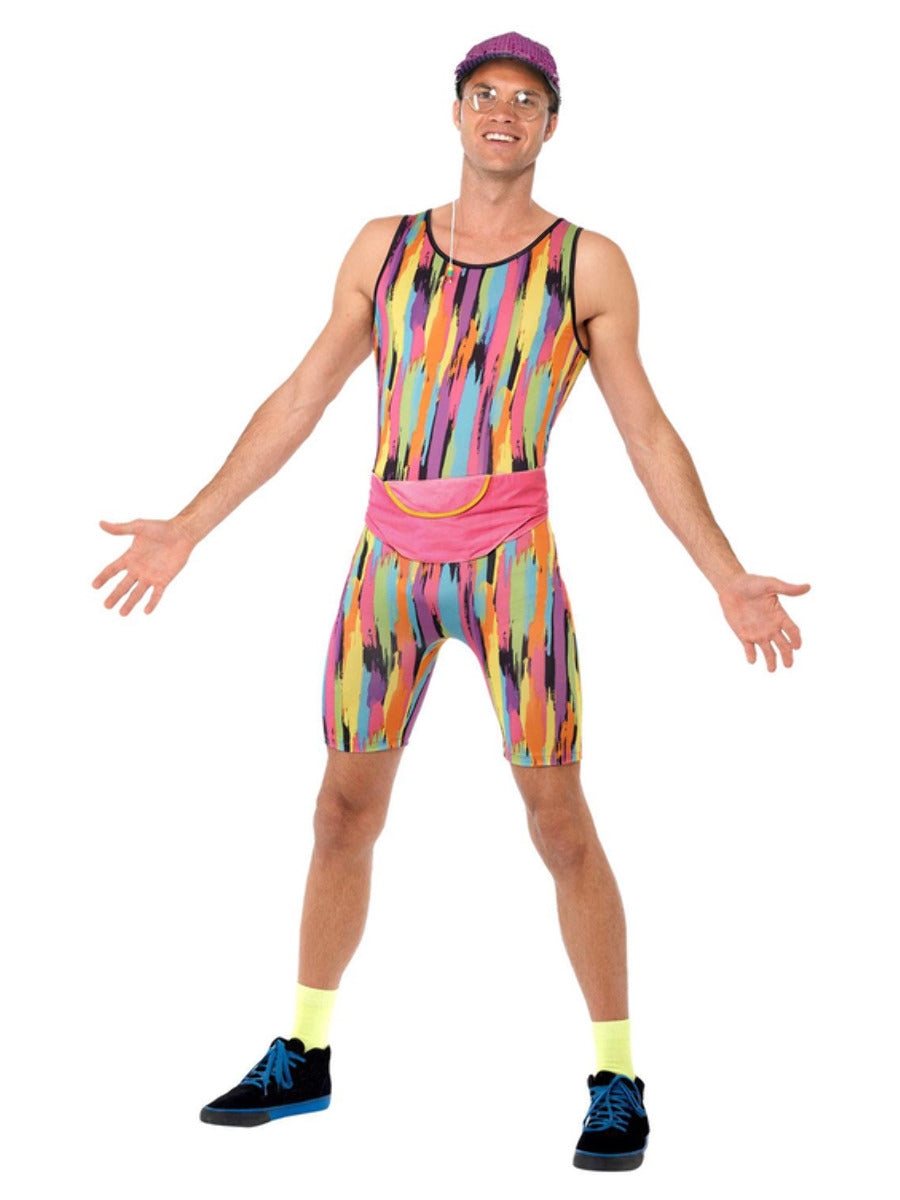 Aerobics Instructor Costume, Multi-Coloured - 5