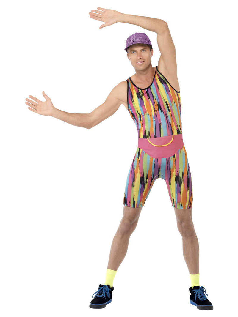 Aerobics Instructor Costume, Multi-Coloured - 1