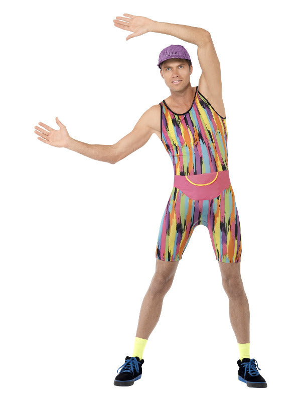 Aerobics Instructor Costume, Multi-Coloured - 2