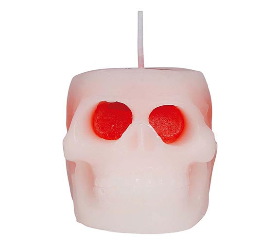 SKULL CANDLE WITH BLOOD 6 CM