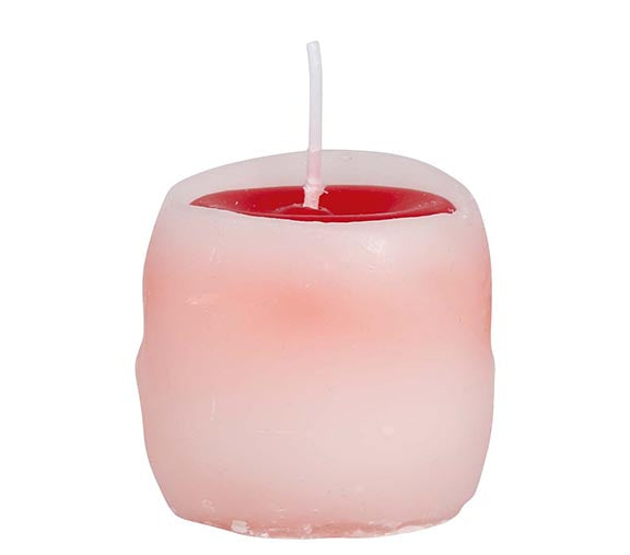 SKULL CANDLE WITH BLOOD 6 CM