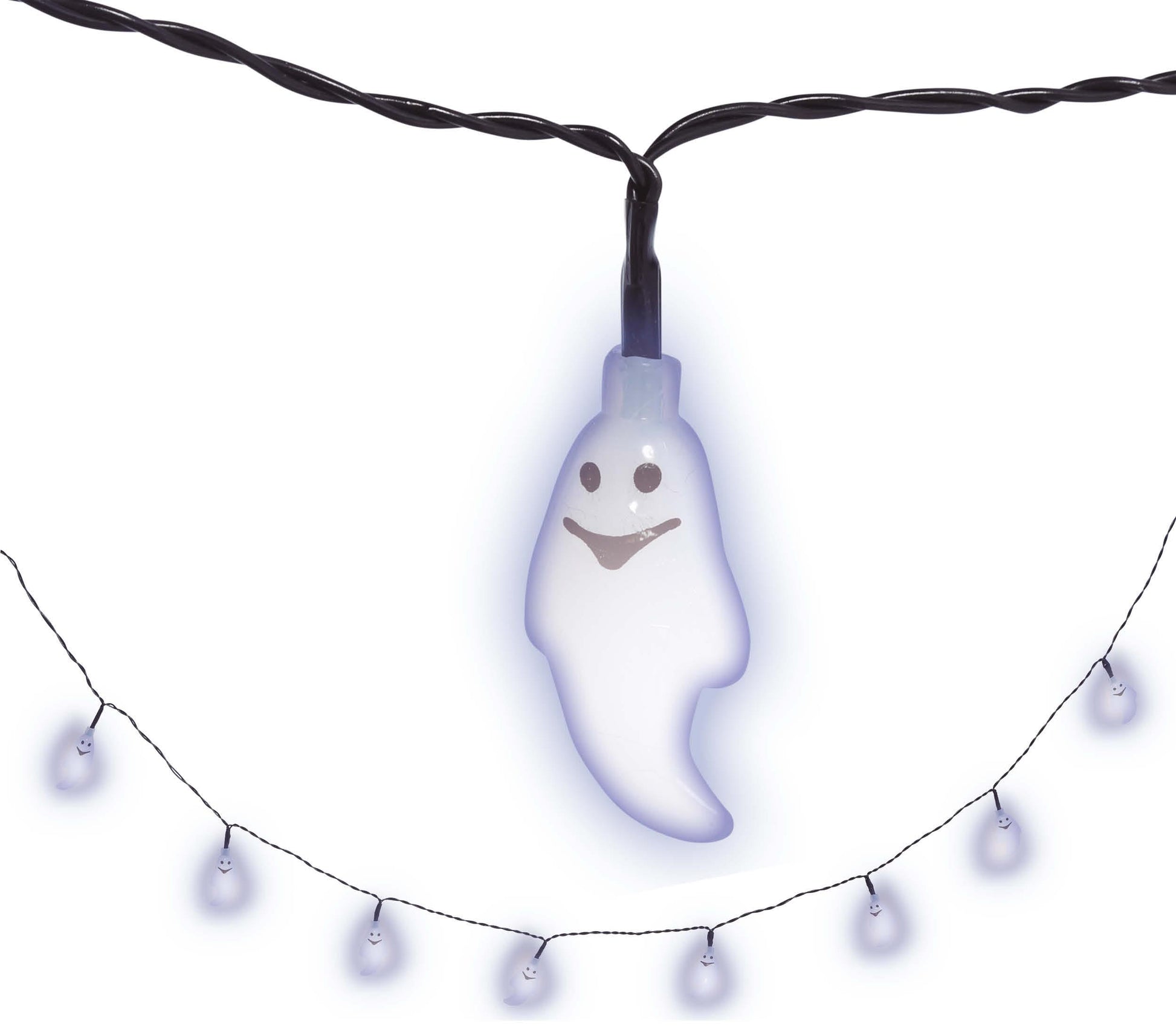 LED GARLAND 10 GHOSTS BATTERIES